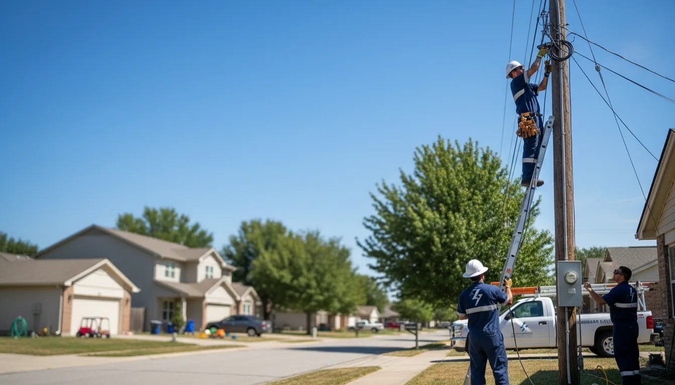 Residential electrician providing installation services in Carson, IA